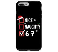 Nice Naughty 6 7 Christmas Santa Claus Custodia per iPhone 7 Plus/8 Plus