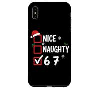 Nice Naughty 6 7 Christmas Santa Claus Custodia per iPhone XS Max