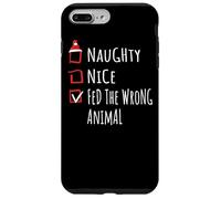 Nice Naughty Fed The Wrong Animal Christmas List Fattoria Custodia per iPhone 7 Plus/8 Plus
