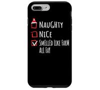 Nice Naughty Smelled Like Farm All Day Christmas Fattoria Custodia per iPhone 7 Plus/8 Plus