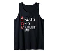 Nice Naughty Talking To My Plants Christmas List Shirt Xmas Canotta