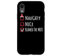 Nice Naughty Talking To My Plants Christmas List Shirt Xmas Custodia per iPhone XR