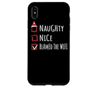 Nice Naughty Talking To My Plants Christmas List Shirt Xmas Custodia per iPhone XS Max