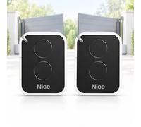 NICE ON2E - Set di 2 telecomandi per cancello automatico, 2 pulsanti, trasmettitore 433,92 MHz rolling code