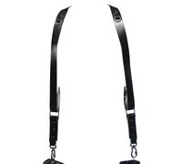 Nice One cinghia per fotocamera per due fotocamere - doppia tracolla in pelle - Multi fotocamera Gear per DSLR/SLR Strap Tracolla per fotocamera in pelle/cuoio, Power, Made in Italy (nero, L)