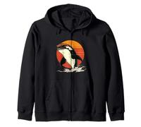 Nice Orca Jump con occhiali da sole per uomo e donna Felpa con Cappuccio