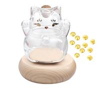 Nice Portamonete - Vaso a forma di gatto portatile per monete sulla libreria da tavolo | Barattolo in per salvadanaio - Banca di monete in Cat forma decorativa portatile