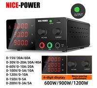 NICE-POWER 900W 30V 30A 20A 60V 10A 60A Alimentatore CC regolabile 100V 5A Alimentatore da banco con interruttore USCITA, corrente preimpostata