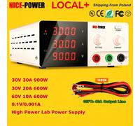 NICE-POWER Alimentatore DC regolabile 30V 30A, 60V 10A, 30V 20A, 12V 24V 36V 48V per ricarica batterie, Alimentatore switching ad alta potenza 0-900W, PREZZO DI SCONTATO LIMITATO