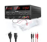 NICE-POWER Alimentatore DC Variabile: 30V 10A Commutazione regolabile Regolato Display a LED ad alta precisione a 4 cifre Porta USB 5V/2A Uscita e ingresso Cavo di alimentazione da banco Alimentatori