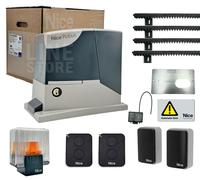 NICE ROBUS KIT 400 BD 24V CANCELLO SCORREVOLE 400 KG 4MT CREMAGLIERA RB400BDKCE