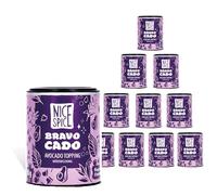 NICE SPICE Bravocado Avocado Topping, 10 lattine (10 x 50 g), perfetto per avocado, 6 ingredienti raffinati tra cui fiocchi di peperoncino e sesamo nero, complemento ideale per piatti di avocado