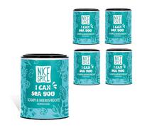 NICE SPICE I can Sea You Spezia 5 lattine (5 x 60 g), perfetto per scampi e frutti di mare, 9 ingredienti raffinati per piatti squisiti, regalo per buongustai