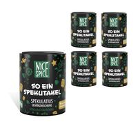 NICE SPICE Spezia speculativa, 5 lattine (5 x 45 g), miscela di spezie per dolcetti festivi, cottura, regalo per fan, scorte di spezie