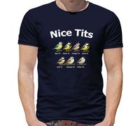 Nice T-Shirt Uomo Con Disegno Tit Bird Bluetit Blue Funny Rude