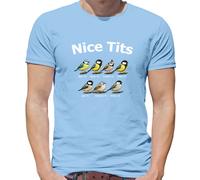 Nice T-Shirt Uomo Con Disegno Tit Bird Bluetit Blue Funny Rude