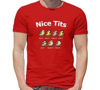 Nice T-Shirt Uomo Con Disegno Tit Bird Bluetit Blue Funny Rude