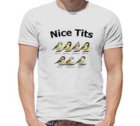 Nice T-Shirt Uomo Con Disegno Tit Bird Bluetit Blue Funny Rude