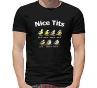 Nice T-Shirt Uomo Con Disegno Tit Bird Bluetit Blue Funny Rude