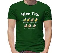 Nice T-Shirt Uomo Con Disegno Tit Bird Bluetit Blue Funny Rude