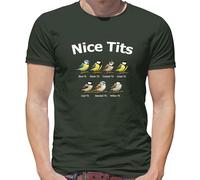 Nice T-Shirt Uomo Con Disegno Tit Bird Bluetit Blue Funny Rude