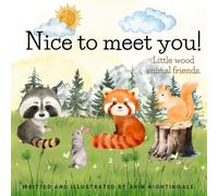 Nice to meet you little wood animal friends Children's book: Children's book for Toddler - 2 years old, learning about color with cut animal