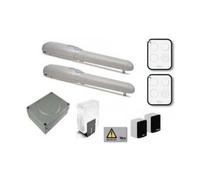 KIT Cancello a Battente NICE WINGO a 2 ante fino a 2 metri 24V WINGO4024BDKCE