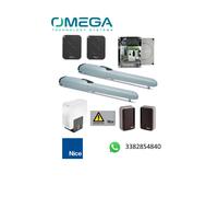 NICE WINGO KIT PER AUTOMAZIONE CANCELLO ANTE BATTENTI 2 METRI 24V WINGO4024BDKCE