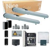 KIT Cancello a Battente NICE WINGO a 2 ante fino a 2 metri 24V WINGO4024BDKCE
