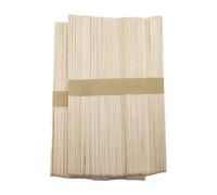 Nicear 100 pezzi Porta stoppini per candele in legno Dispositivo di centraggio per stoppini per candele Barre multistoppino Clip