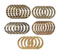 Nicear 25 coleteros sin costuras con estampado de leopardo, elásticos y suaves, para mujeres y niñas.