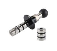 Nicear Base Attacco Manubrio Nero 17mm Per Steli Da 12mm A 25.4mm Di Diametro Compatibile Supporto Per Telefono Moto Bici