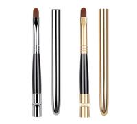 Nicear Cepillo de labios retráctil de un solo cabezal, tubo de aluminio, diseño ergonómico, sellado para protección contra el polvo, compacto y fácil de limpiar para viajes y uso doméstico.