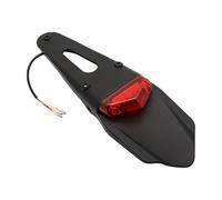 Nicear Luz trasera de motocicleta, luz de freno trasera universal para motocicleta, lámpara de matrícula/guardabarros para motocicleta, ATV, Dirt Bike