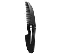 Nicear Peine plegable con clip para barba para hombre, mini portátil para viajes y uso diario.