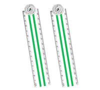 Nicear Regla plegable de 15 cm + 30 cm, color aleatorio, regla geométrica flexible para la escuela.