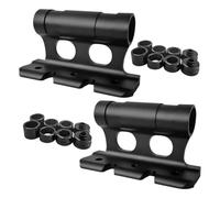 Nicear Staffa forcella bici da 2 pezzi - Adattatori per perno passante a sgancio rapido in alluminio per portapacchi, camion, camper, 8 per assi M5/M12/M15, installazione senza attrezzi da 110 mm