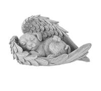 Nicear Statua Commemorativa In Pietra Per Animali Domestici Cane Pietra Di Devozione A Forma Di Angelo Per Tombe Da Giardino Souvenir Per La Casa Decorazioni