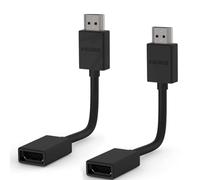 NiceBest Prolunga HDMI, 2 Pezzi 2.0 Cavo HDMI Maschio Femmina, 10CM per Fire Stick TV, Supporto UHD 4K HDR 3D 1080P, Compatibile con PS3, PS4, XBox, Fire TV Stick, DVD