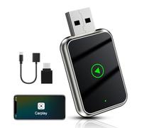 NiceBest Wireless Carplay Adapter, 2025 Upgrade Car Play per Auto, Adattatore carplay Wireless per iphone, USB C/A, Plug and Play Compatibile con iPhone iOS 10+ e Auto con CarPlay