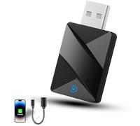 NiceBest Wireless Carplay Adapter, Car Play per Auto, Adattatore carplay Wireless per iphone, USB C/A, Plug and Play Compatibile con iPhone iOS 10+ e Auto con CarPlay