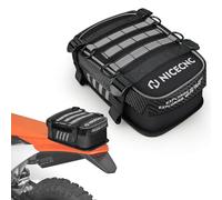 NICECNC Borsa per parafango posteriore per moto da cross, borsa porta attrezzi per moto da cross, enduro, accessori per riporre i parafanghi, adatta per fuoristrada e avventura (argento)