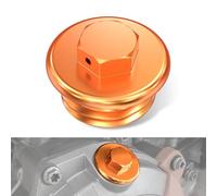 NICECNC Bullone a vite per tappo olio motore arancione Compatible with 50SX 2009-2023 65SX 1998-2023 85/105SX/SXS/XC 2003-2023 690 Enduro/R 2008-2023 Vedi montaggio