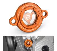 NICECNC Coperchio filtro olio arancione per motore Compatible with 250 SX-F/250 XC-F 2013-2025 250 EXC-F 2014-2025 250 XCF-W 2014-2016 350 EXC-F 2011-2025 Verificare la compatibilità