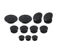 NICECNC Kit di tappi per fori per telaio moto, Compatible with BMW R1250 GS Adventure 2024, TPU, nero, 11 pezzi