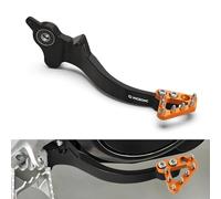 NICECNC Leva freno posteriore con pedale antiscivolo ingrandito ispessito Compatible with Husqvarna 701 Enduro 2016-2019, Compatible with 690 Enduro R 2011-2018, alluminio, vedi montaggio, arancione