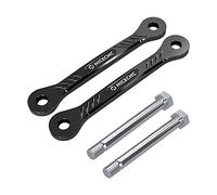 NICECNC Link di abbassamento nero in alluminio billet da 38 mm, Compatible with Yamaha Tenere 700 /XTZ700 2019-2023, maglie inferiori per sospensione per moto
