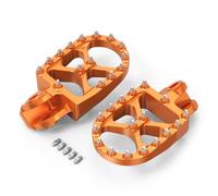 NICECNC Pedane larghe forgiate Compatible with 65SX 2009-18 85SX 2003-17 125SX 250-450SX-F 1998-15 250SX 1998-16 125-530 EXC EXC-F 1998-16 150-300XC 250XC-F 2006-16, vedi montaggio, arancione