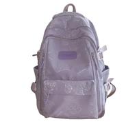 NICECY Zaino stampato per studentesse femminile, adatto a studenti delle scuole medie e superiori, adolescenti e ragazze universitarie, zaini quotidiani(Viola)