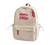 NICECY Zaino versatile di grande capacità per studenti dalla scuola media all'università per uso quotidiano informale(bianco,Piccolo)